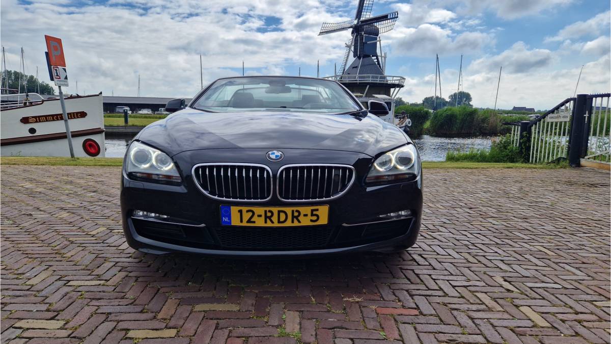 BMW 6 Serie BMW 6-serie Cabrio 650i High Executive Xenon-LED / Leder-Sportstoelen / Head-UP / 19″ LMV / 408 PK / Nieuwprijs €167.000
