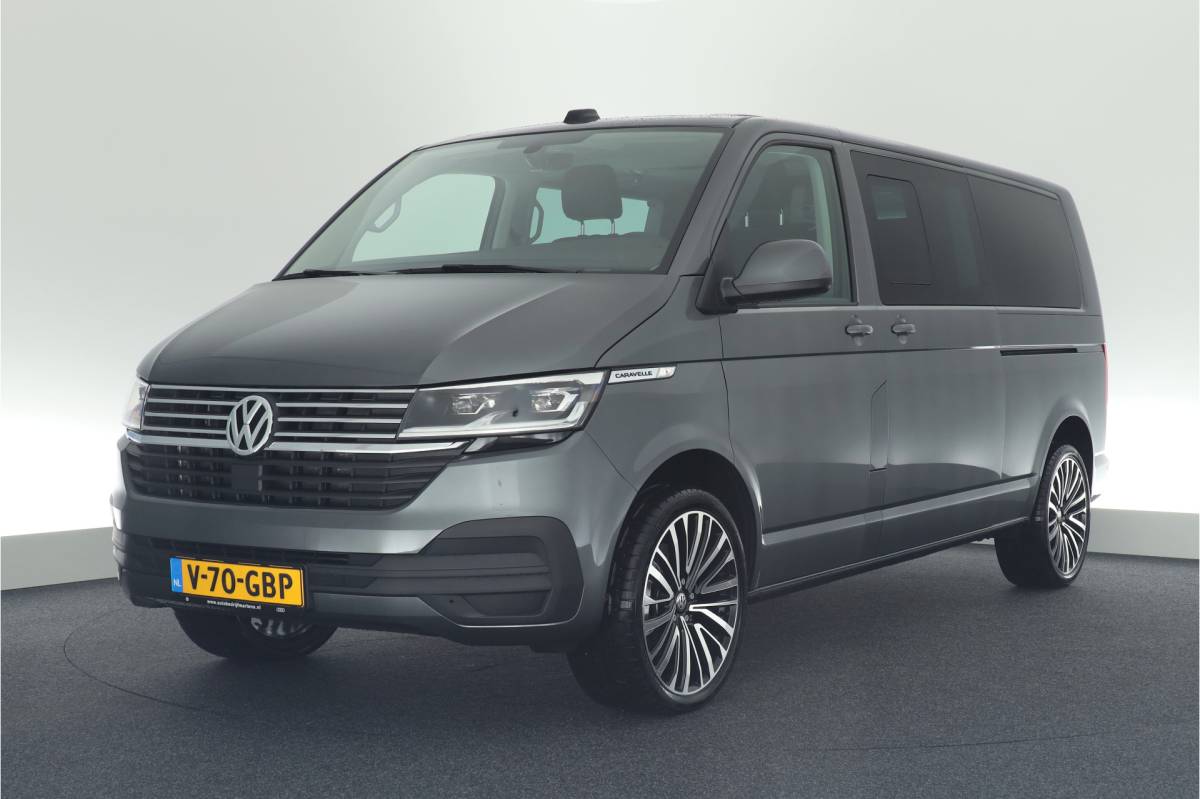 Volkswagen Transporter Volkswagen Transporter Caravelle 2.0 TDI 204pk DSG L2H1 32 DC 2x Schuifdeur Leder Stoelverwarming Virtual Cockpit Navigatie Camera