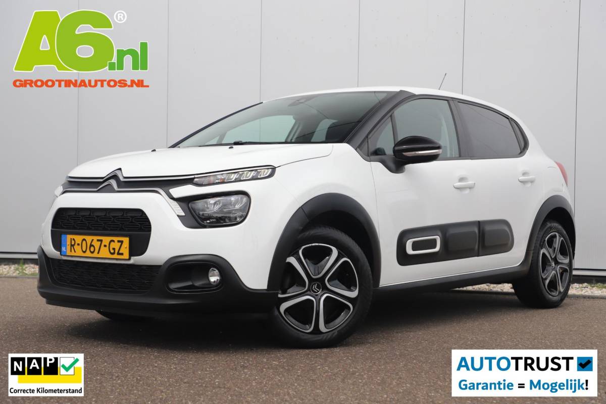 Citroën C3 Citroen C3 1.2 PureTech Feel Carplay Android Navigatie Climate Cruise Control Rijstrooksensor All Season Banden!