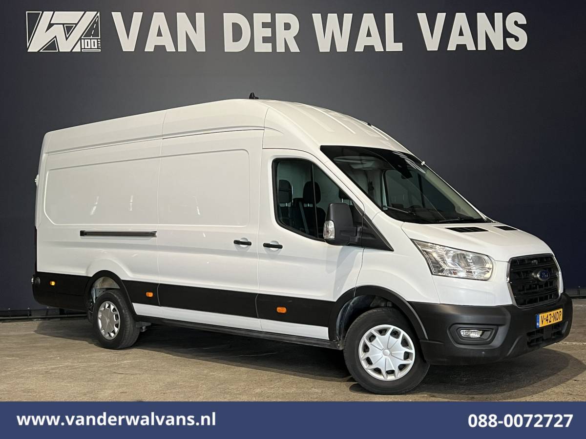 Ford Transit Ford Transit 2.0TDCI 131pk L4H3 Jumbo Euro6 Airco | Camera | Navigatie | Apple Carplay | Android Auto | Cruisecontrol LED, Verwarmde voorruit, Stoelverwarming, Parkeersensoren, Bijrijdersbank