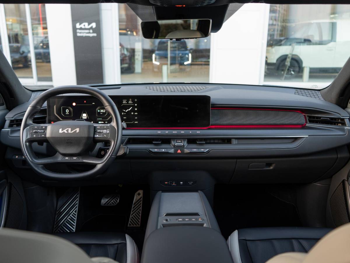 Kia EV9 Kia EV9 Launch Edition GT-Line AWD 99.8 kWh | Speciale kleur | 7-Pers. | 21″ | Head-Up | Stoel-/Stuurverwarming | Premium Audio | Schuif-/kanteldak | Adapt. Cruise | Matte blauw
