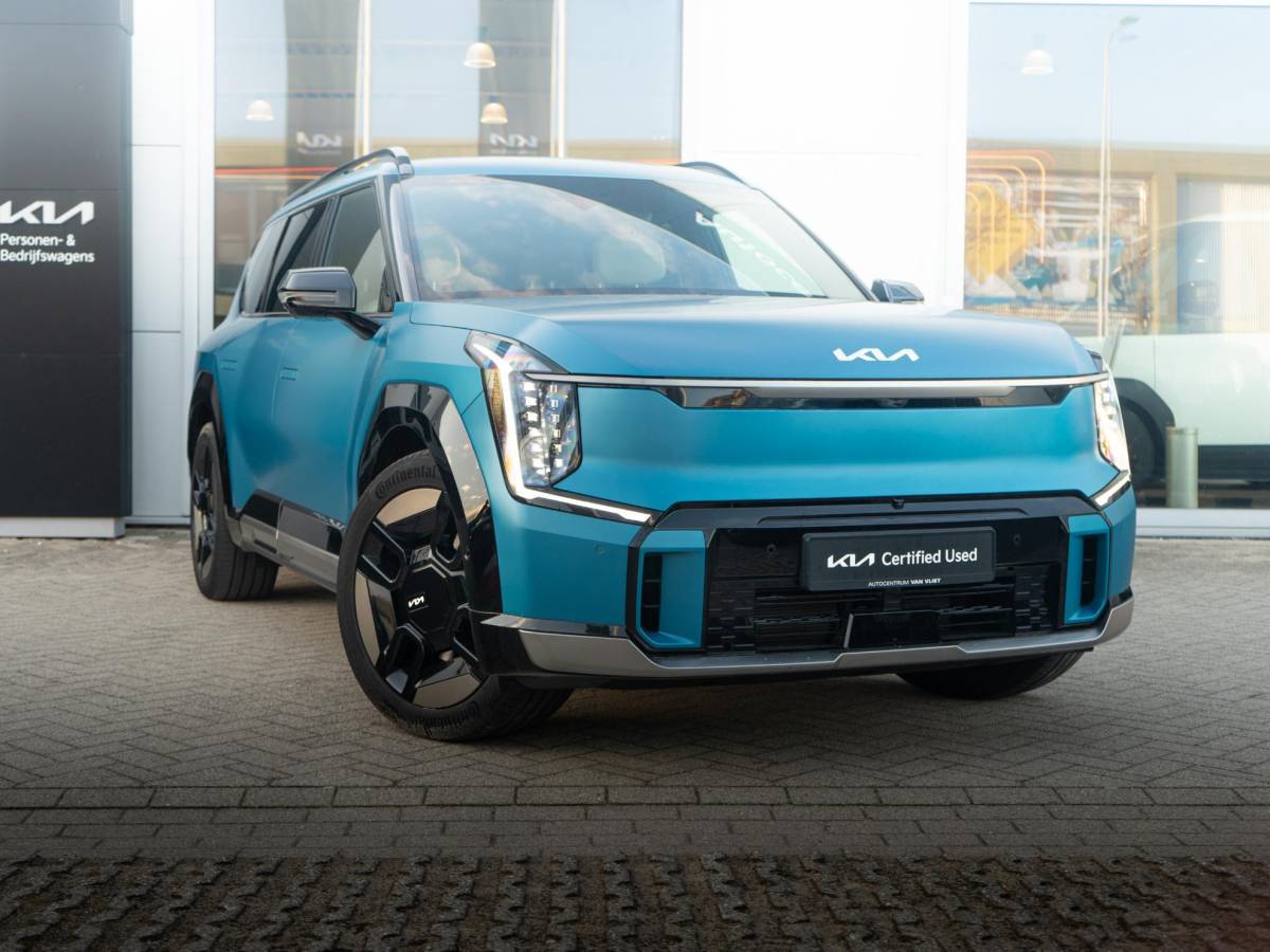 Kia EV9 Kia EV9 Launch Edition GT-Line AWD 99.8 kWh | Speciale kleur | 7-Pers. | 21″ | Head-Up | Stoel-/Stuurverwarming | Premium Audio | Schuif-/kanteldak | Adapt. Cruise | Matte blauw