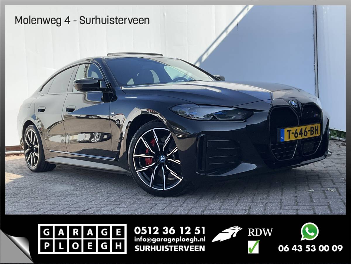 BMW i4 BMW i4 M50 M-Sport 84kWh 544PK Pano Laser HUD Harman/Kardon Elek.Trekhaak Leer BOMVOL!
