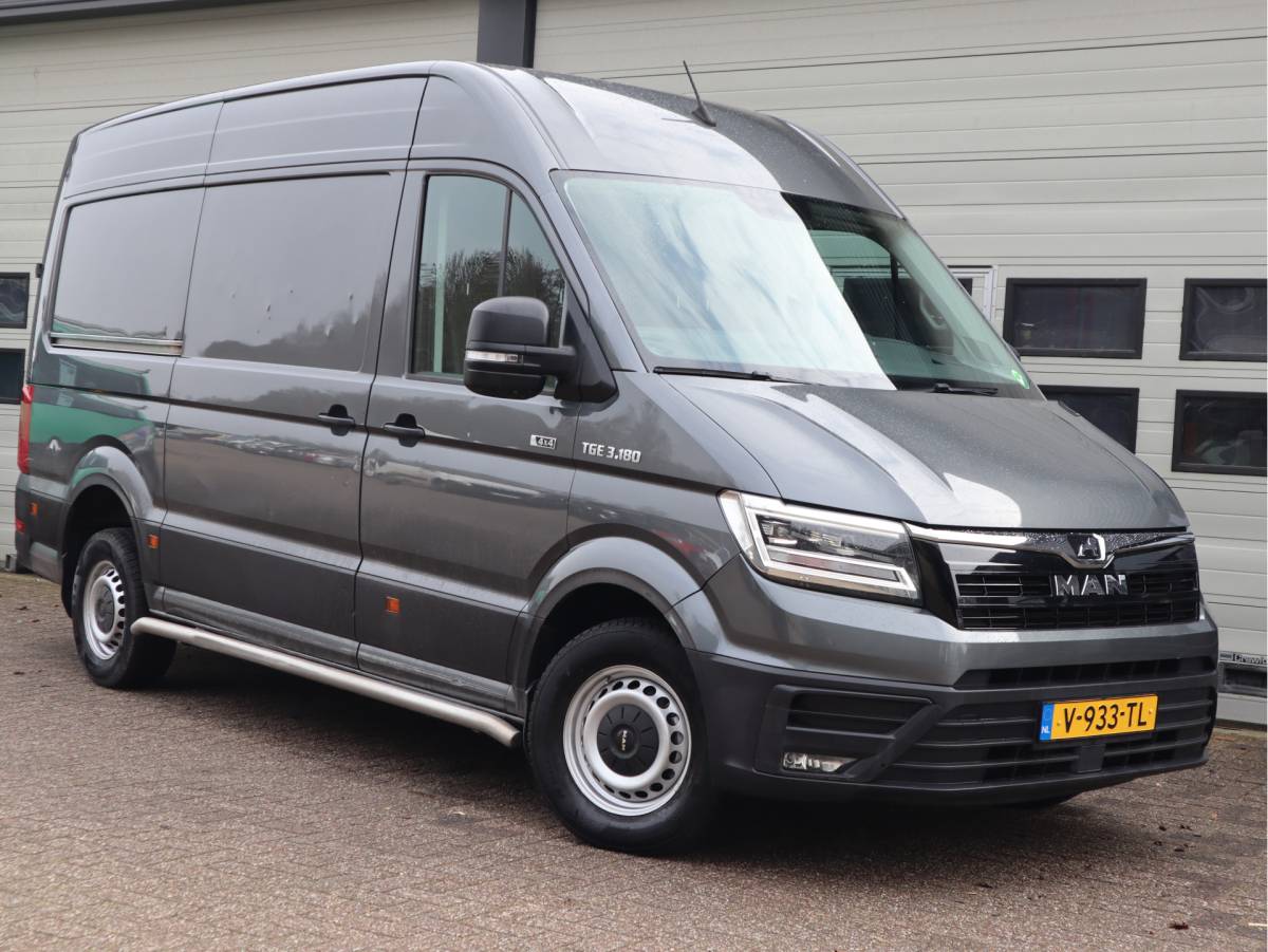 MAN TGE Man TGE 35 2.0 177pk Euro 6 Automaat – 4Motion 4×4 – L3H3 – Trekhaak  3,5t KG