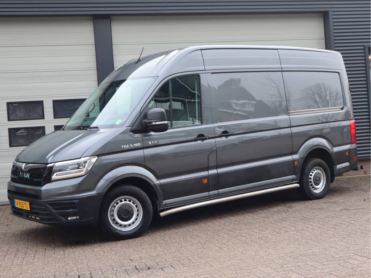 MAN TGE Man TGE 35 2.0 177pk Euro 6 Automaat – 4Motion 4×4 – L3H3 – Trekhaak  3,5t KG