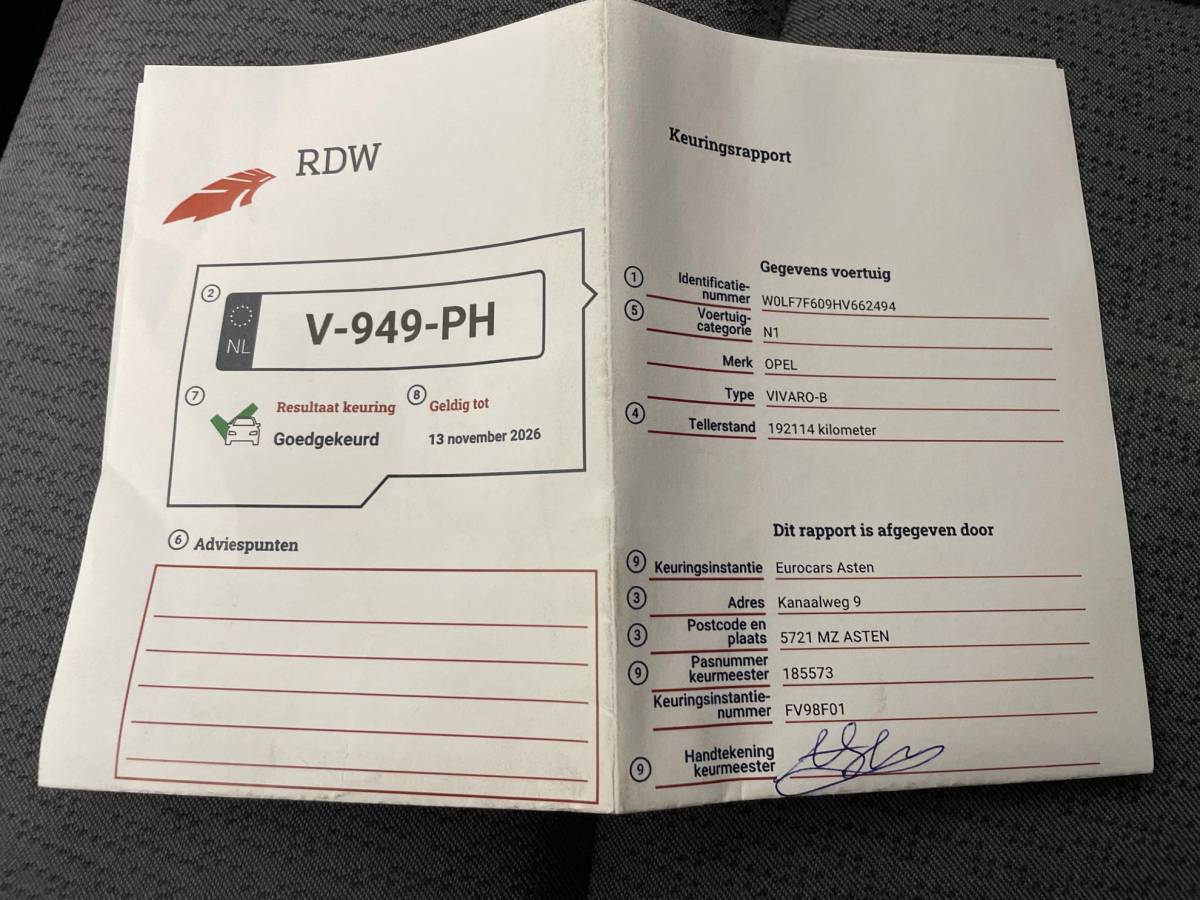 Opel Vivaro Opel Vivaro 1.6 CDTI L2H1 Dubbele Cabine Edition Dubbele Cabine Navi Airco Bluetooth Schuifdeur 6-Zits APK t/m 11-2026