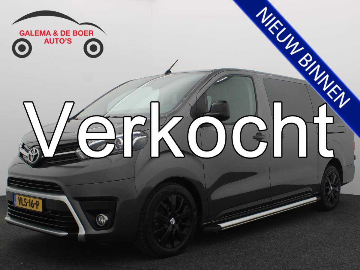 Toyota ProAce Toyota PROACE Worker 2.0 D-4D Black Line Long DC 5 PERS / AUTOMAAT / NWE D-RIEM / LEDER /STOELVERW / CARPLAY / CAMERA / TREKHAAK / NL-AUTO