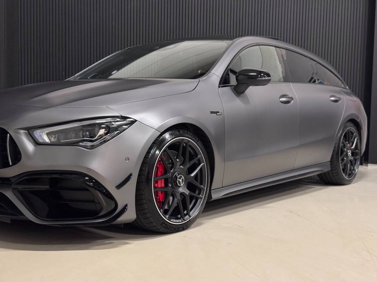 Mercedes-Benz CLA Mercedes-Benz CLA-klasse Shooting Brake AMG 45 S 4MATIC+ PANO | SCHAALSTOELEN | BURMESTER | HUD
