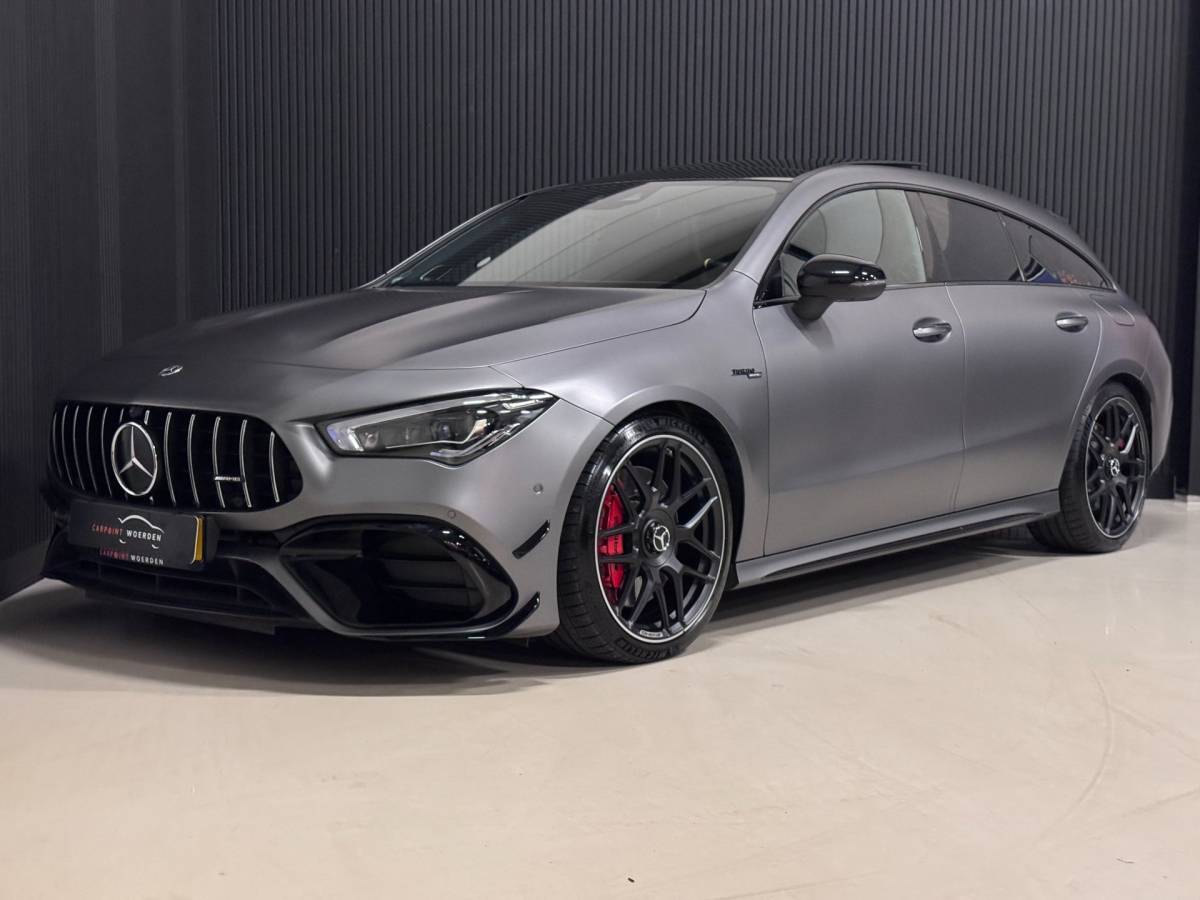 Mercedes-Benz CLA Mercedes-Benz CLA-klasse Shooting Brake AMG 45 S 4MATIC+ PANO | SCHAALSTOELEN | BURMESTER | HUD
