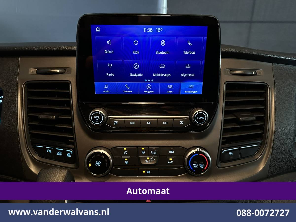 Ford Transit Custom Ford Transit Custom 2.0 TDCI 131pk Automaat L2H1 Inrichting Euro6 Airco | 2x zijdeur | Camera | Navigatie | LED | Android Auto | Cruisecontrol Verwarmde voorruit, Parkeersensoren, Bijrijdersbank