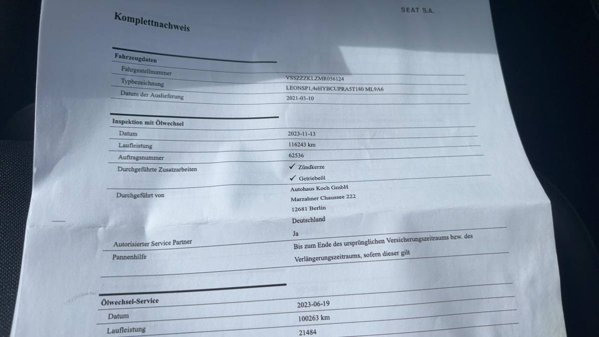 CUPRA Leon Sportstourer CUPRA Leon Sportstourer 1.4 e-Hybrid VZ Business SOH 95% / SFEER / FULL LED / KEYLESS / STOELVERW / STUURVERW / TREKHAAK / CAMERA