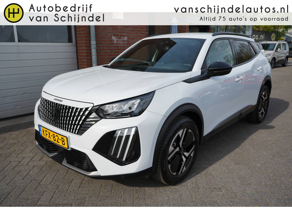 Peugeot 2008 Peugeot 2008 1.2 PureTech 101 pk Allure DIGI COCKPIT – CAMERA – CARPLAY / ANDROID – NAVI – PARKEERSENSOREN V+A – HALF LEDER – 17 INCH LMV – DONKERE HEMEL – CLIMA – CRUISE – BLUETOOTH – LED – DAB+ – RIJSTROOKSENSOR – PRIVACYGLAS