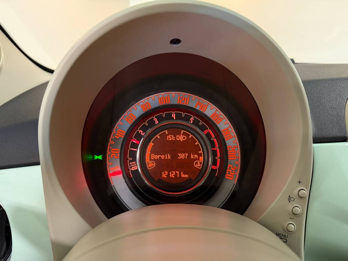 Fiat 500 Fiat 500 0.9 TwinAir Turbo Popstar *Mint-groen* Top-onderhouden! Cruise|NAP|Verde-Lattementa