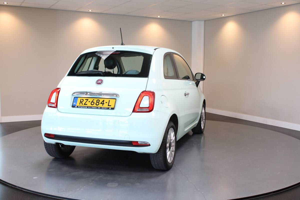 Fiat 500 Fiat 500 0.9 TwinAir Turbo Popstar *Mint-groen* Top-onderhouden! Cruise|NAP|Verde-Lattementa