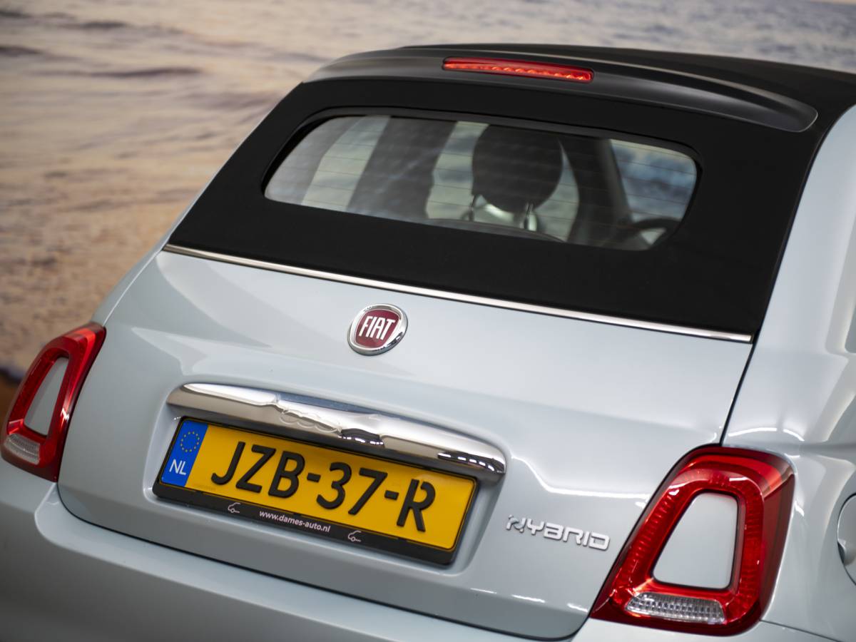 Fiat 500C Fiat 500C 1.0 Hybrid Dolcevita, Cabriolet, lichtblauw, incl garantie