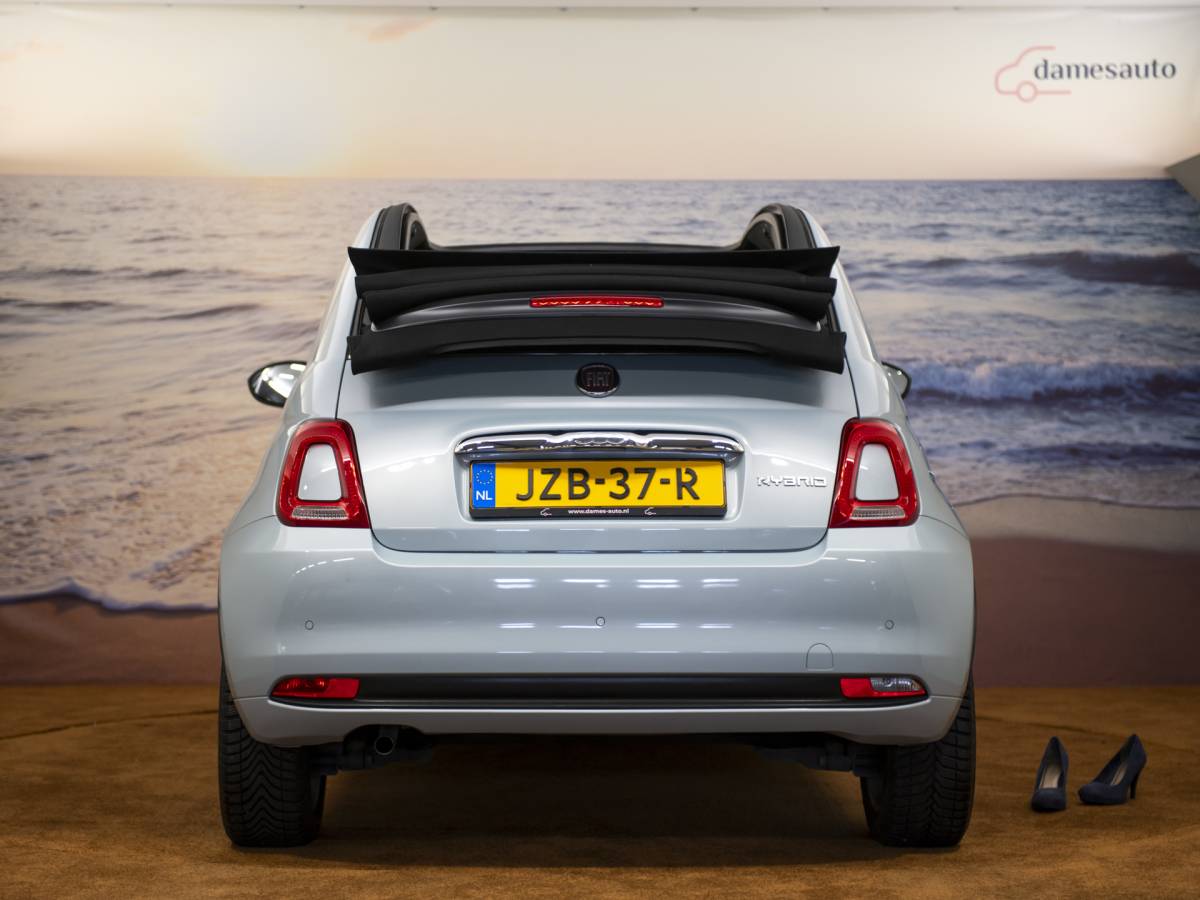 Fiat 500C Fiat 500C 1.0 Hybrid Dolcevita, Cabriolet, lichtblauw, incl garantie