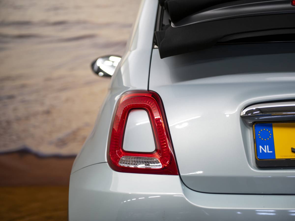 Fiat 500C Fiat 500C 1.0 Hybrid Dolcevita, Cabriolet, lichtblauw, incl garantie