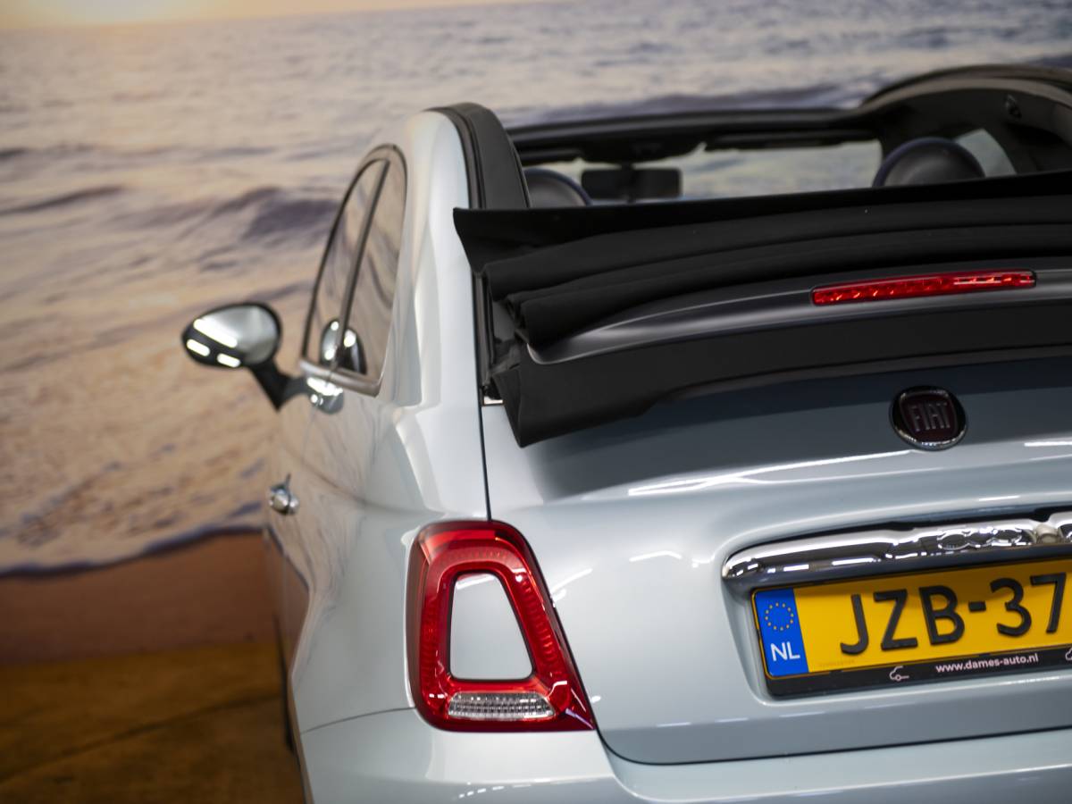 Fiat 500C Fiat 500C 1.0 Hybrid Dolcevita, Cabriolet, lichtblauw, incl garantie