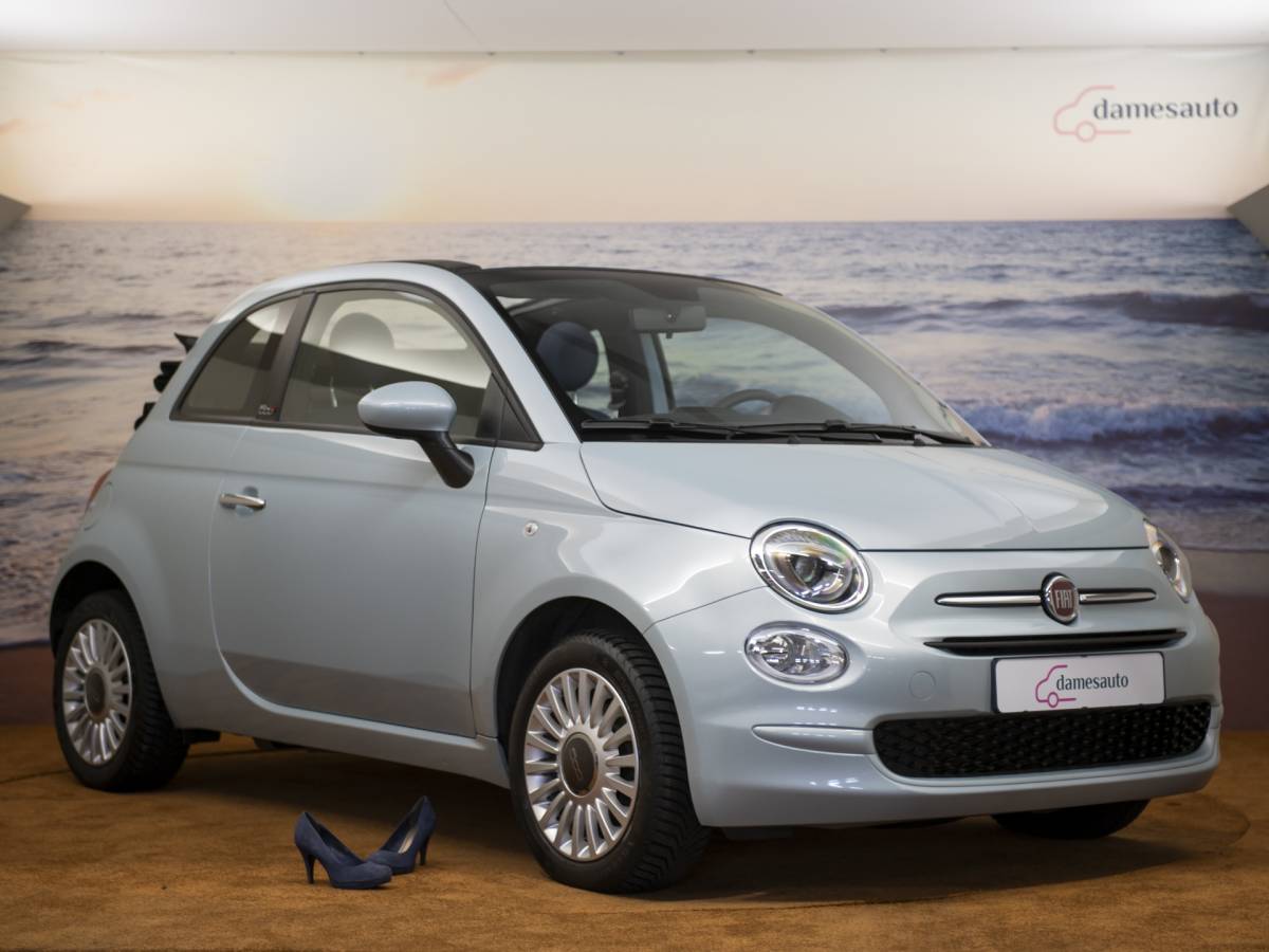 Fiat 500C Fiat 500C 1.0 Hybrid Dolcevita, Cabriolet, lichtblauw, incl garantie