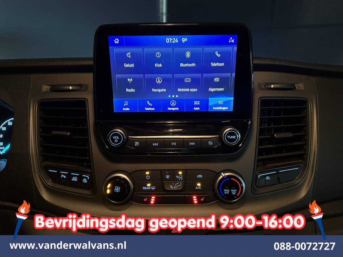 Ford Transit Custom Ford Transit Custom 2.0 TDCI 130pk L2H1 Dubbele Cabine Euro6 Airco | 5-Zits | Navigatie | Apple Carplay | LED | Cruisecontrol Android Auto, Stoelverwarming, Parkeersensoren, Achterklep