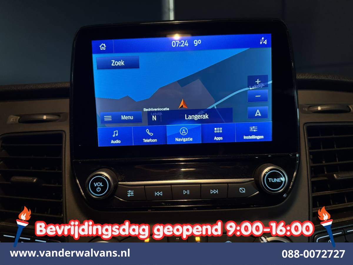 Ford Transit Custom Ford Transit Custom 2.0 TDCI 130pk L2H1 Dubbele Cabine Euro6 Airco | 5-Zits | Navigatie | Apple Carplay | LED | Cruisecontrol Android Auto, Stoelverwarming, Parkeersensoren, Achterklep
