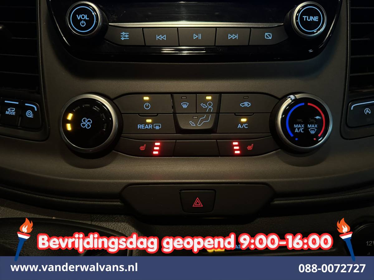 Ford Transit Custom Ford Transit Custom 2.0 TDCI 130pk L2H1 Dubbele Cabine Euro6 Airco | 5-Zits | Navigatie | Apple Carplay | LED | Cruisecontrol Android Auto, Stoelverwarming, Parkeersensoren, Achterklep