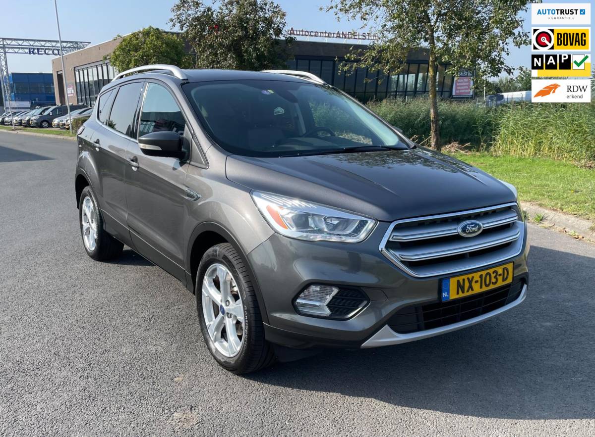 Ford Kuga Ford Kuga 1.5 EcoBoost Titanium, 150PK, Trekhaak, Cam, Navi, Cruise, Climate, Keyless, 1e eig afk, Geen import, Nap, Dealer oh!