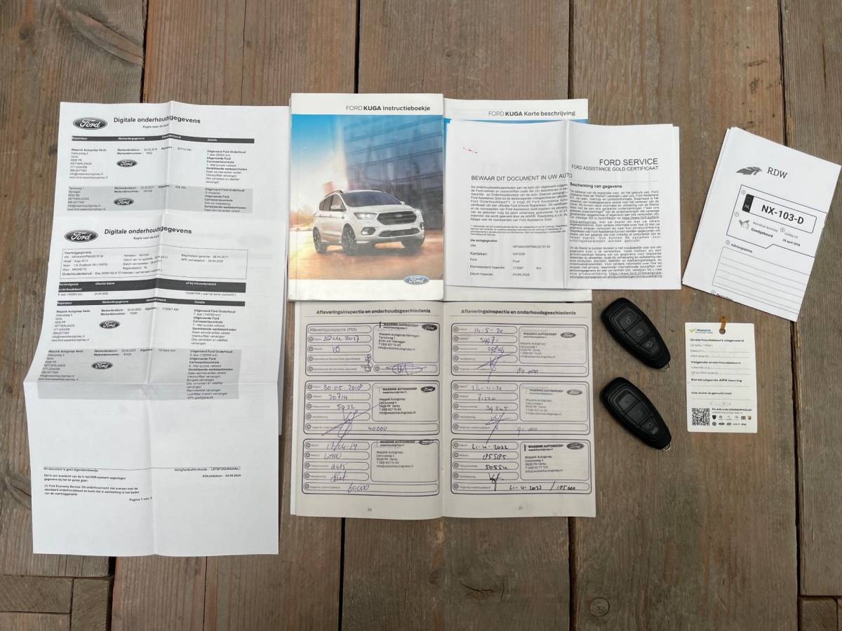 Ford Kuga Ford Kuga 1.5 EcoBoost Titanium, 150PK, Trekhaak, Cam, Navi, Cruise, Climate, Keyless, 1e eig afk, Geen import, Nap, Dealer oh!