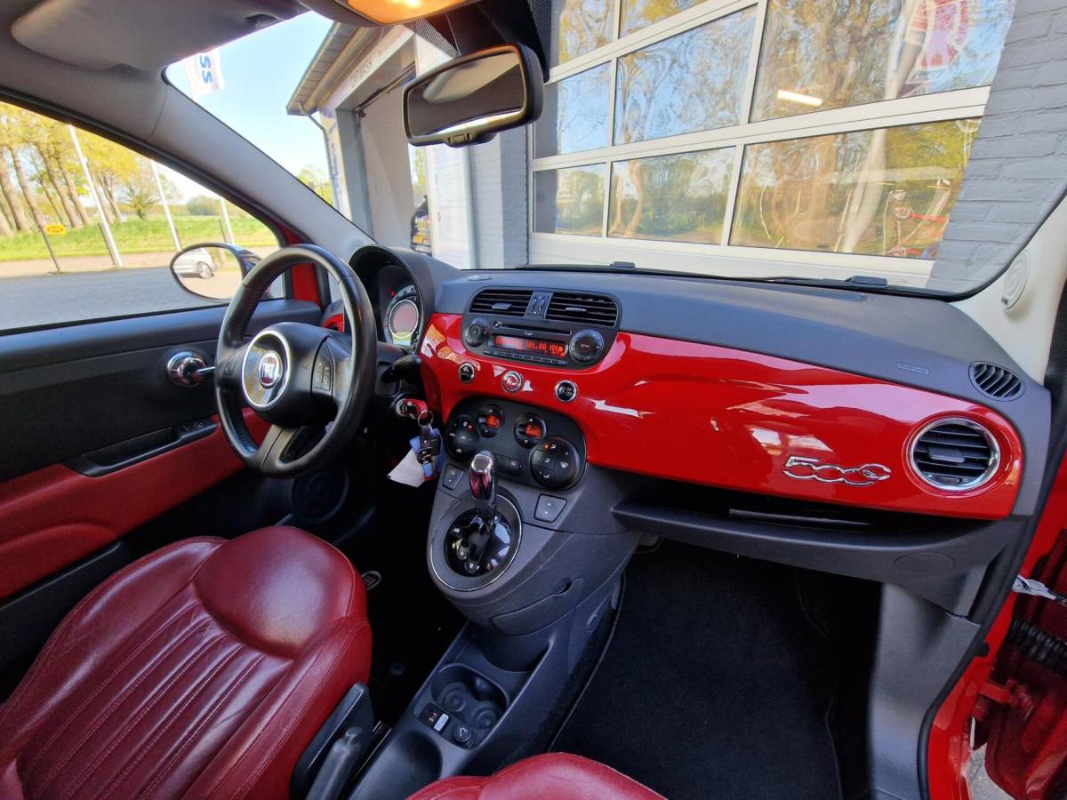 Fiat 500C Fiat 500C 0.9 TwinAir Lounge|automaat|cabrio|Xenon|Leder|16-inch|