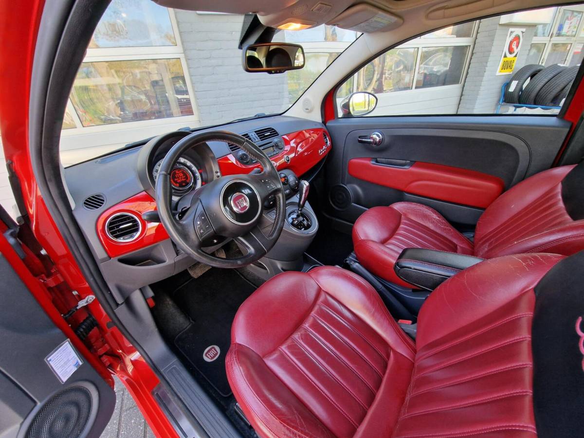 Fiat 500C Fiat 500C 0.9 TwinAir Lounge|automaat|cabrio|Xenon|Leder|16-inch|