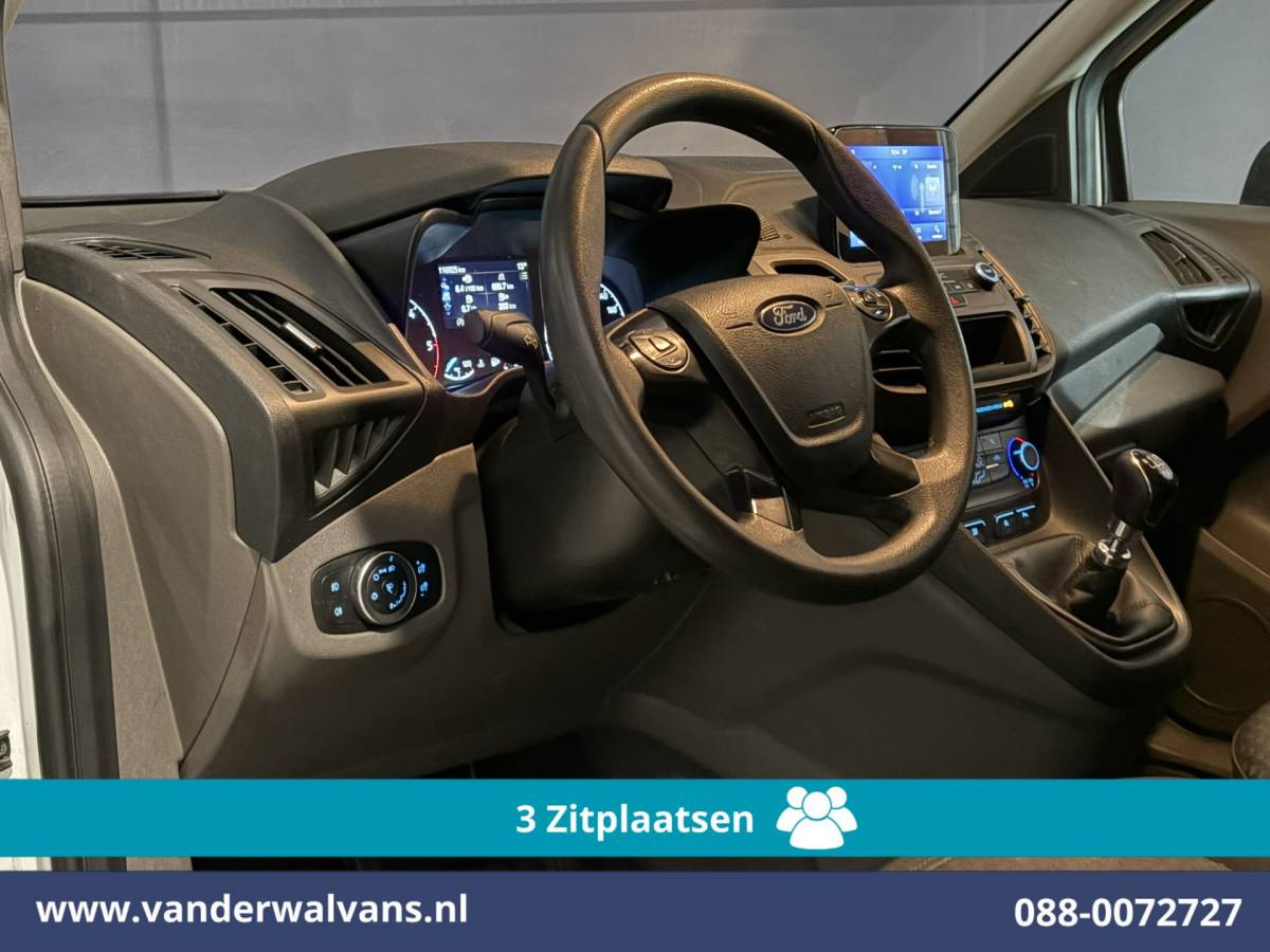 Ford Transit Connect Ford Transit Connect 1.5 EcoBlue 120pk L2H1 Euro6 Airco | 3-Zits | Camera | Navigatie | Apple Carplay Stoelverwarming, Verwarmde voorruit, Parkeersensoren, Bijrijdersbank