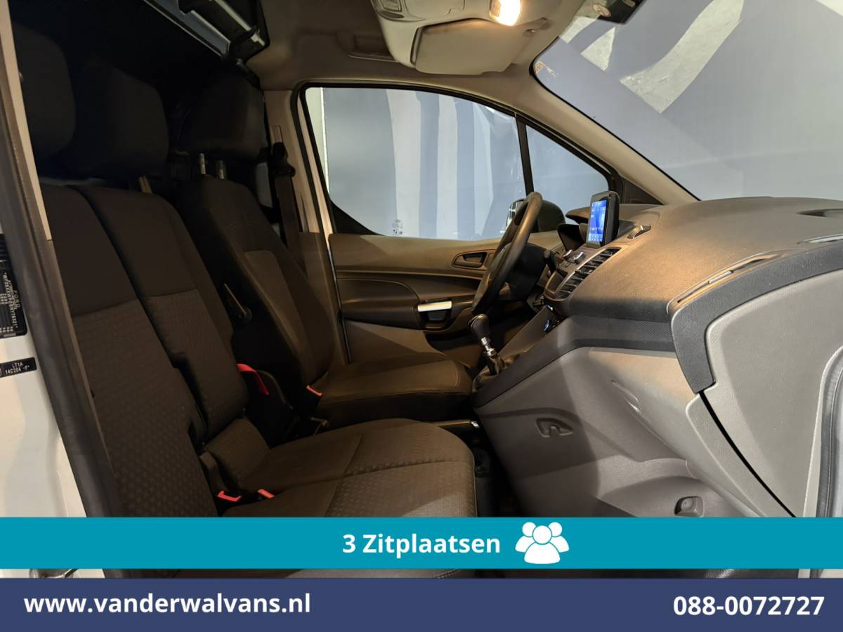 Ford Transit Connect Ford Transit Connect 1.5 EcoBlue 120pk L2H1 Euro6 Airco | 3-Zits | Camera | Navigatie | Apple Carplay Stoelverwarming, Verwarmde voorruit, Parkeersensoren, Bijrijdersbank