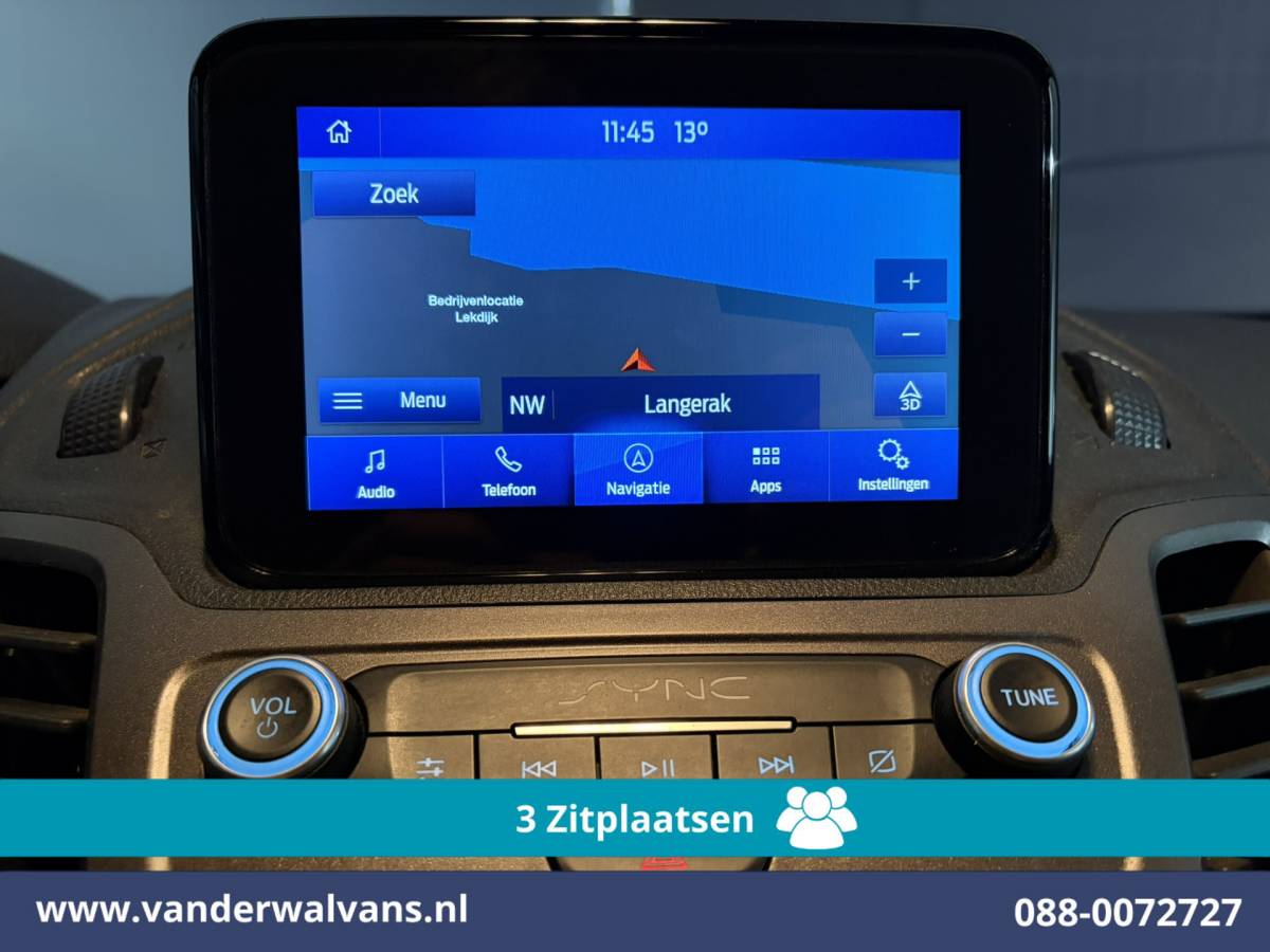 Ford Transit Connect Ford Transit Connect 1.5 EcoBlue 120pk L2H1 Euro6 Airco | 3-Zits | Camera | Navigatie | Apple Carplay Stoelverwarming, Verwarmde voorruit, Parkeersensoren, Bijrijdersbank