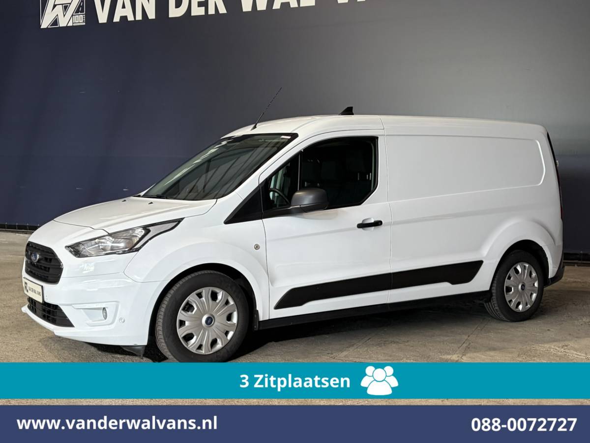 Ford Transit Connect Ford Transit Connect 1.5 EcoBlue 120pk L2H1 Euro6 Airco | 3-Zits | Camera | Navigatie | Apple Carplay Stoelverwarming, Verwarmde voorruit, Parkeersensoren, Bijrijdersbank