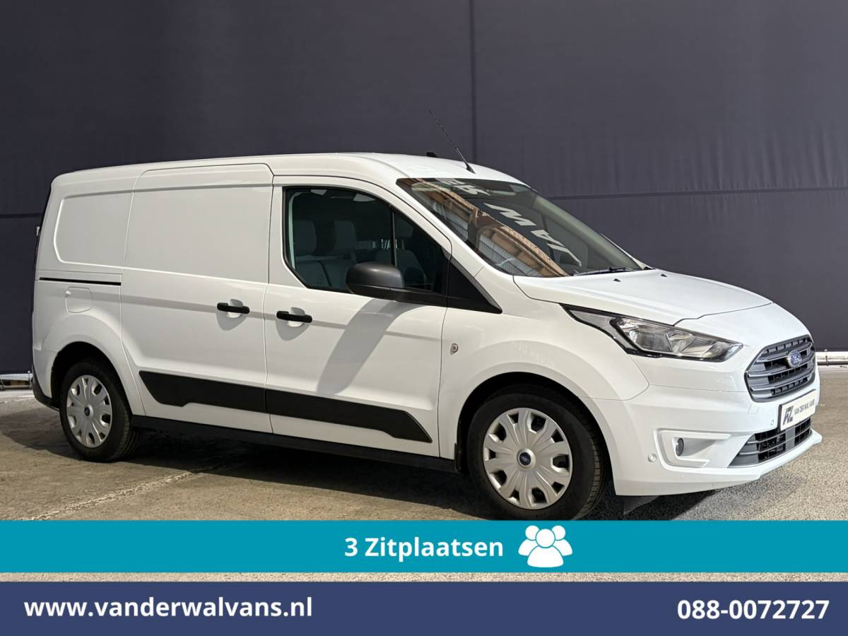 Ford Transit Connect Ford Transit Connect 1.5 EcoBlue 120pk L2H1 Euro6 Airco | 3-Zits | Camera | Navigatie | Apple Carplay Stoelverwarming, Verwarmde voorruit, Parkeersensoren, Bijrijdersbank