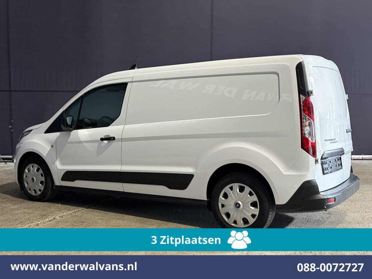 Ford Transit Connect Ford Transit Connect 1.5 EcoBlue 120pk L2H1 Euro6 Airco | 3-Zits | Camera | Navigatie | Apple Carplay Stoelverwarming, Verwarmde voorruit, Parkeersensoren, Bijrijdersbank