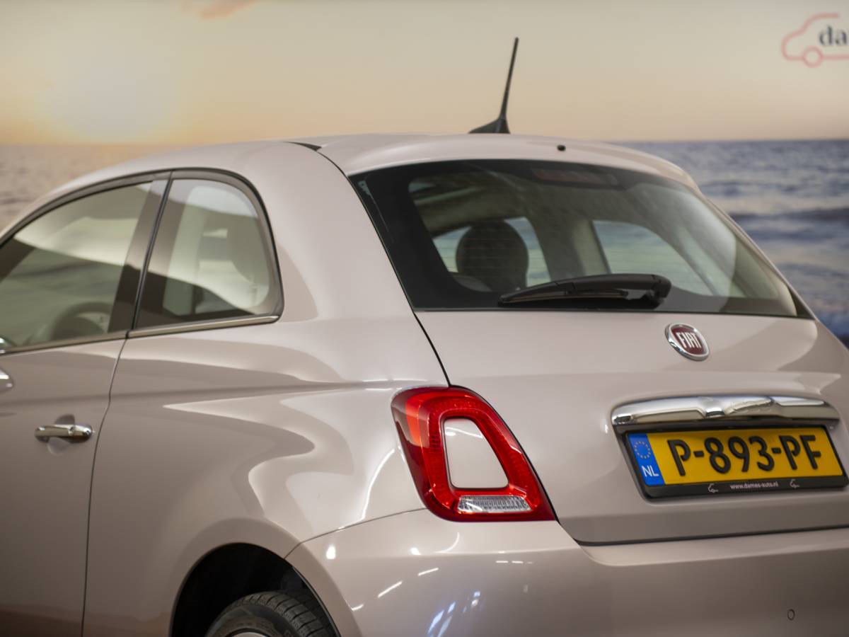 Fiat 500 Fiat 500 1.2 Star, Powder Pink, Pano, leder, Nwe distr.riem, incl garantie.