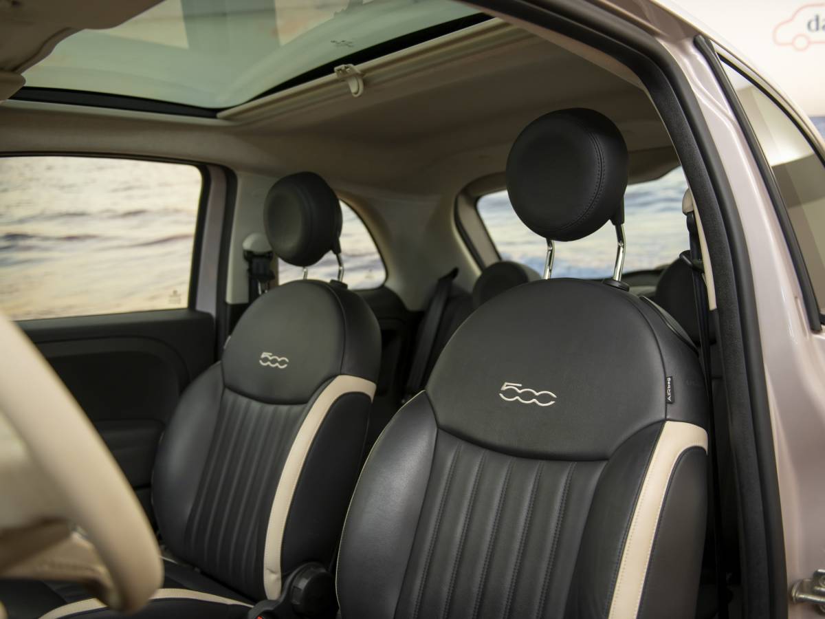 Fiat 500 Fiat 500 1.2 Star, Powder Pink, Pano, leder, Nwe distr.riem, incl garantie.