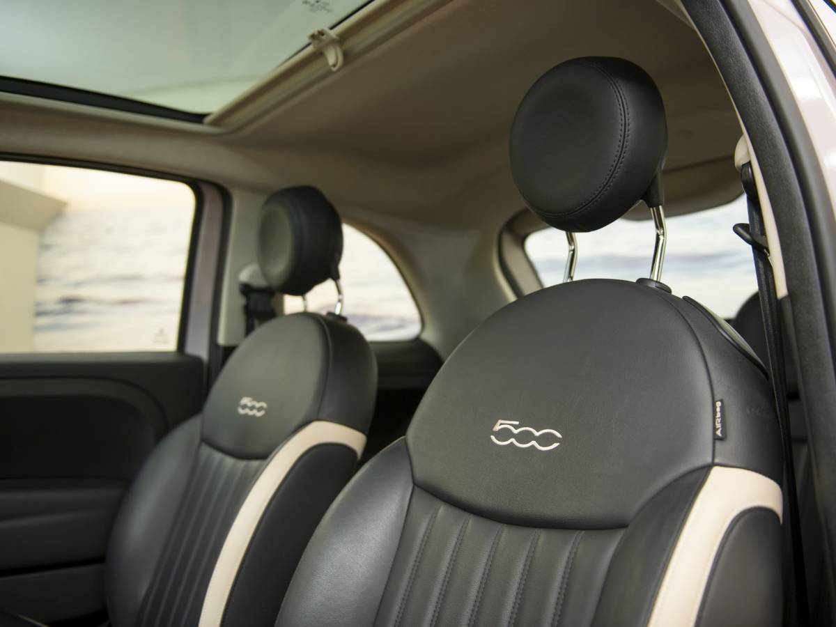 Fiat 500 Fiat 500 1.2 Star, Powder Pink, Pano, leder, Nwe distr.riem, incl garantie.