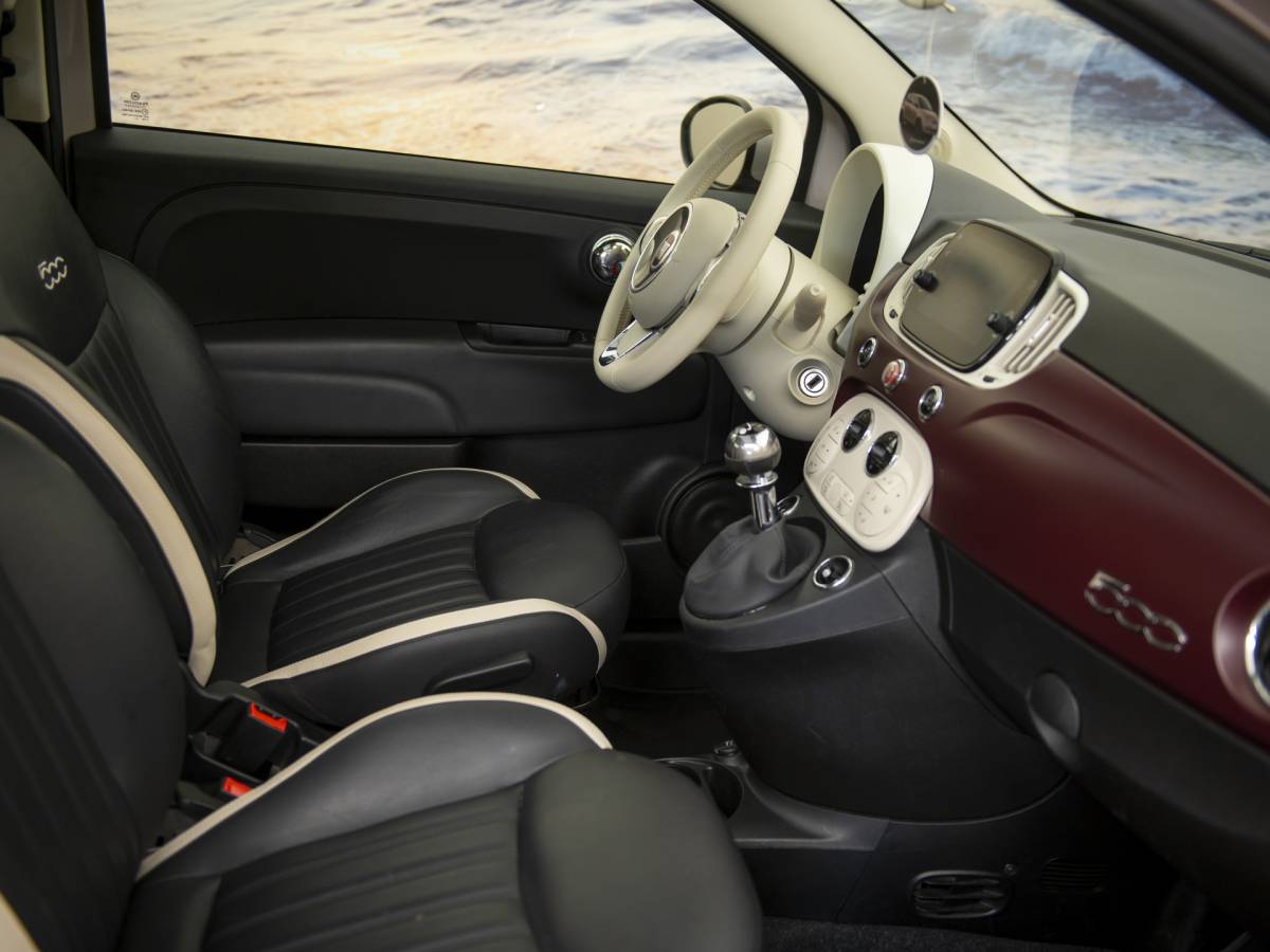 Fiat 500 Fiat 500 1.2 Star, Powder Pink, Pano, leder, Nwe distr.riem, incl garantie.