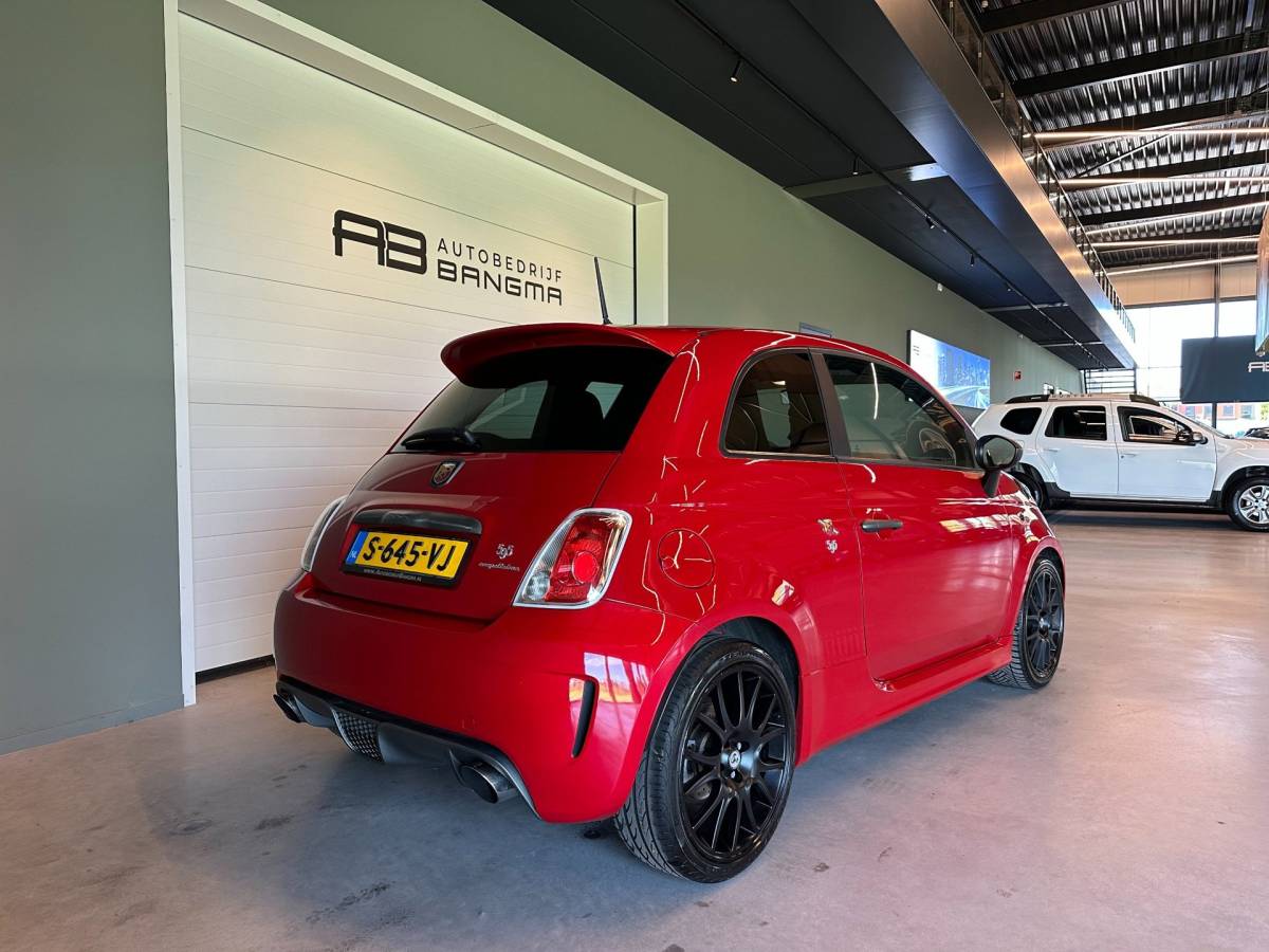 Fiat 500 Fiat 500 1.4 T-Jet ABARTH COMPETIZIONE AUTOMAAT 180pk!|CLIMA AIRCO|BLUETOOTH|ZWARTE LM-VELG|APK+OH-BEURT+nwe D-RIEM BIJ AFLEVERING