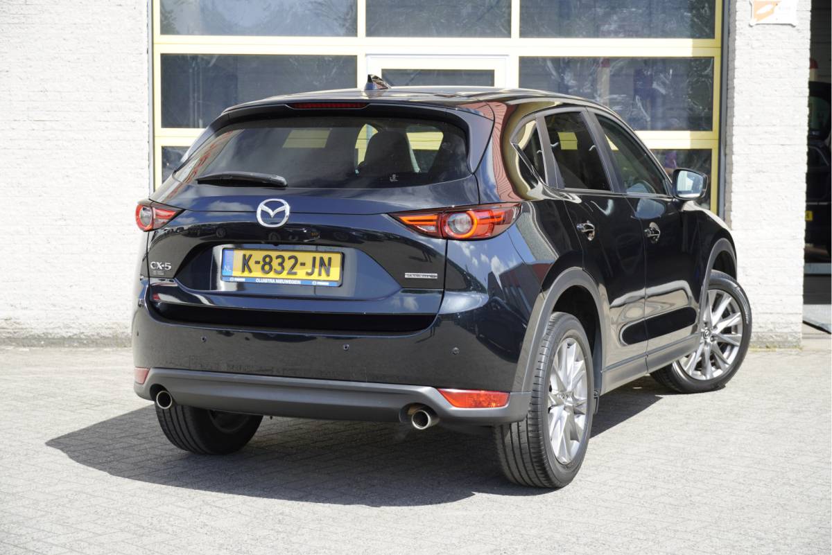 Mazda CX-5 Mazda CX-5 2.0 SkyActiv-G 165PK! Automaat Style Selected BJ2021 Lmv 19″ | Led V+A | Pdc | Keyless entry | 360° Camera |  Bose Audio | Head-up display | Climate control | Cruise control | Elek voorstoelen | Lederen bekleding | Verwarmd stuur | Verwarmde voorstoelen