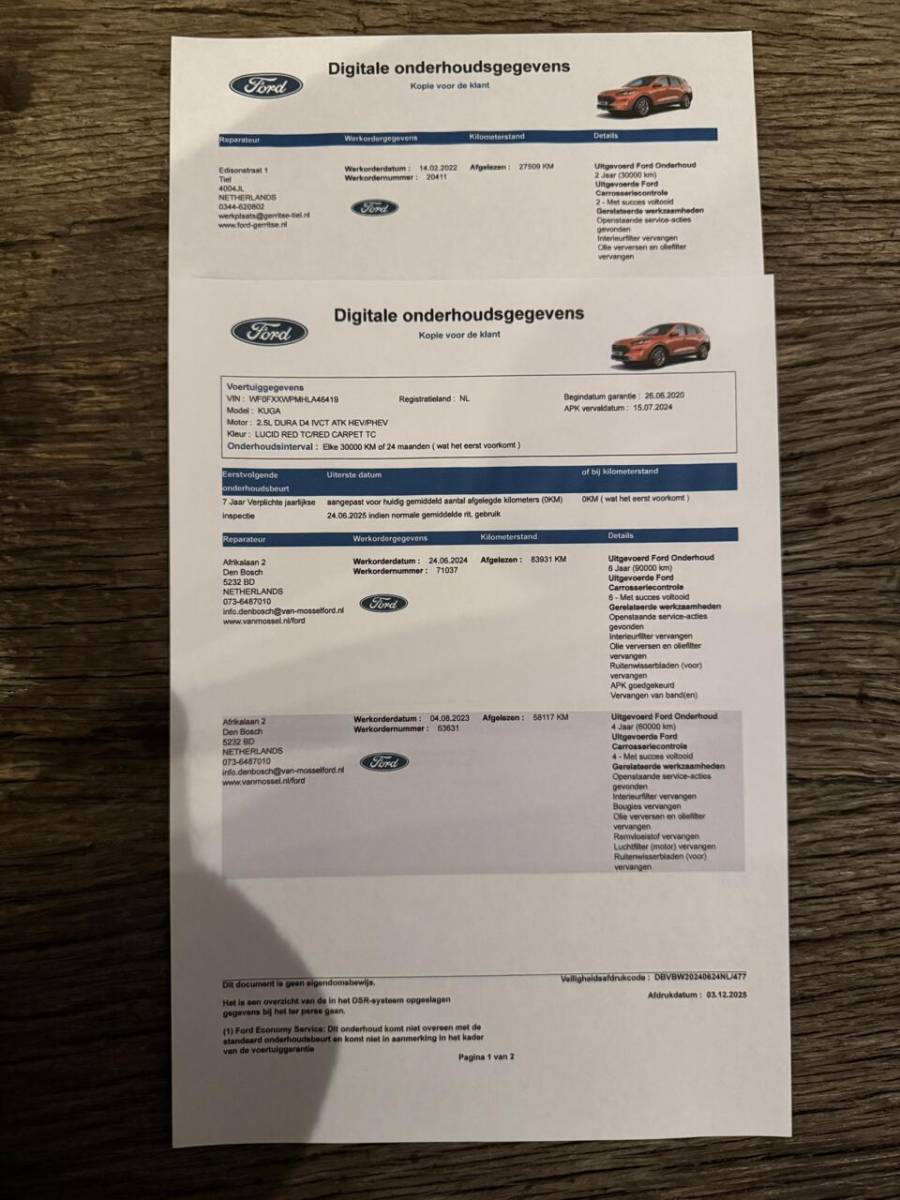 Ford Kuga Ford Kuga 2.5 PHEV Titanium X Camera led Lampen V+A B&O Speakers