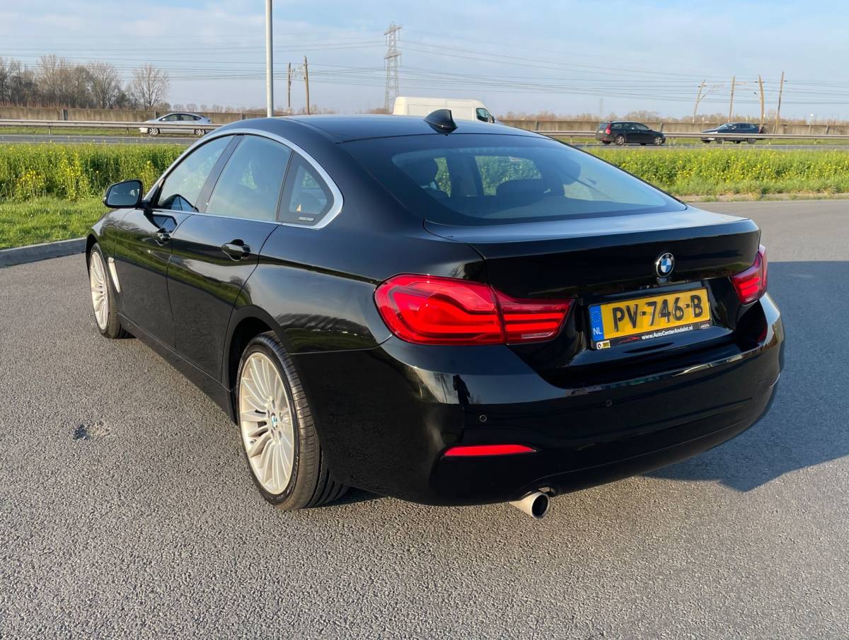 BMW 4 Serie BMW 4 Serie Gran Coupé 418i High Executive, Aut, 5drs, Leder, Cruise, Pdc, Stoelverw, 2e eig afk, Geen import, Nap, Volledig oh!