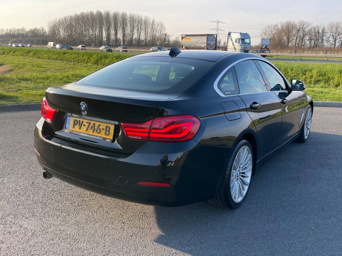 BMW 4 Serie BMW 4 Serie Gran Coupé 418i High Executive, Aut, 5drs, Leder, Cruise, Pdc, Stoelverw, 2e eig afk, Geen import, Nap, Volledig oh!