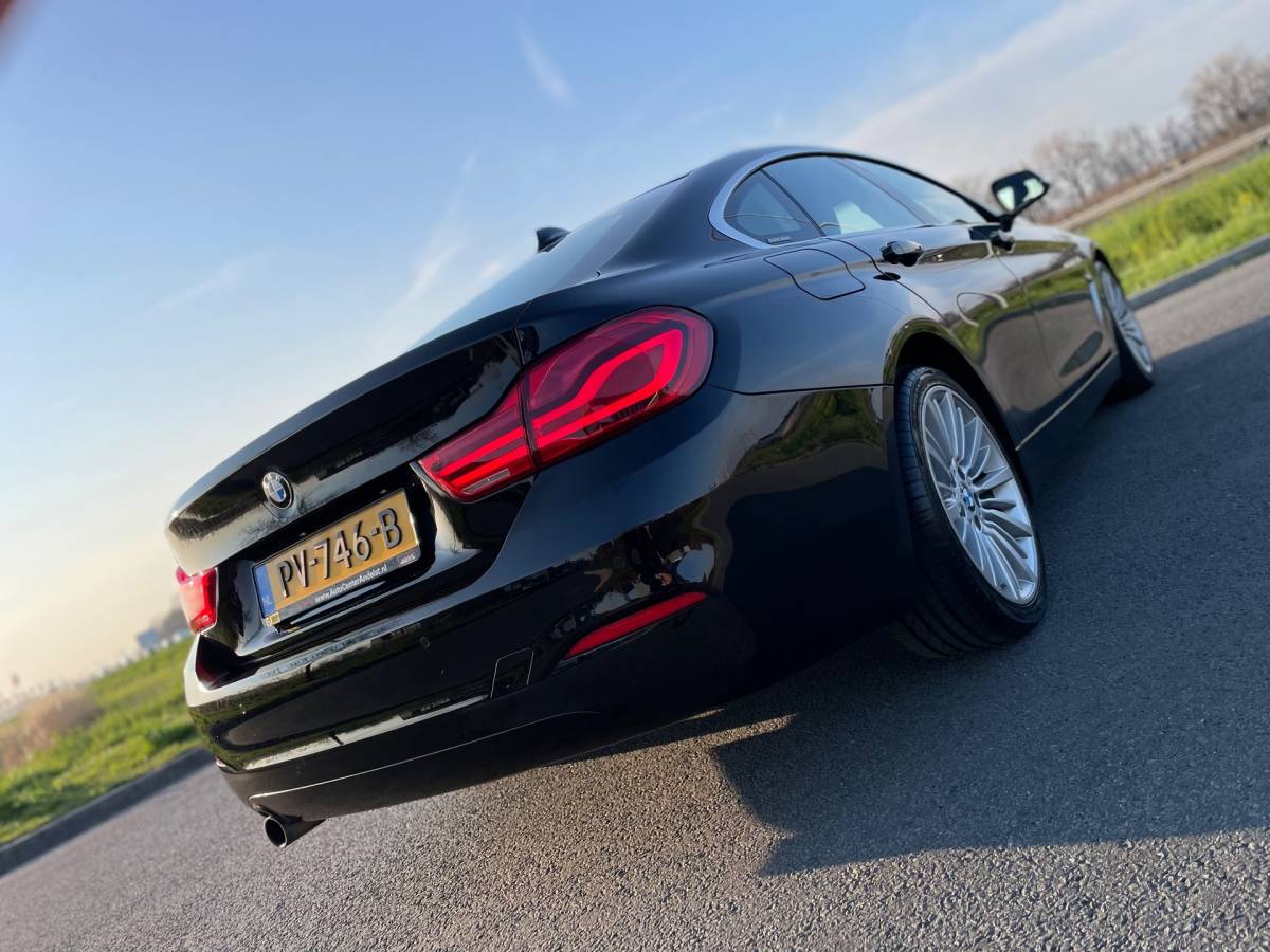 BMW 4 Serie BMW 4 Serie Gran Coupé 418i High Executive, Aut, 5drs, Leder, Cruise, Pdc, Stoelverw, 2e eig afk, Geen import, Nap, Volledig oh!