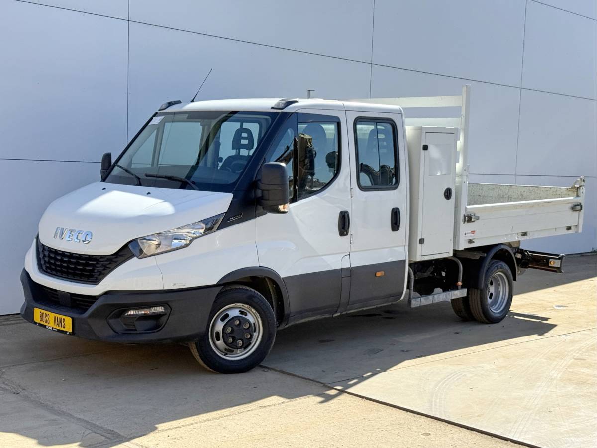 Iveco Daily Iveco Daily 35C14 2.3 Kipper Dubbele Cabine Dubbellucht 3,5t Trekhaak 6 Stoelen Airco Cruise Control Benne Tipper