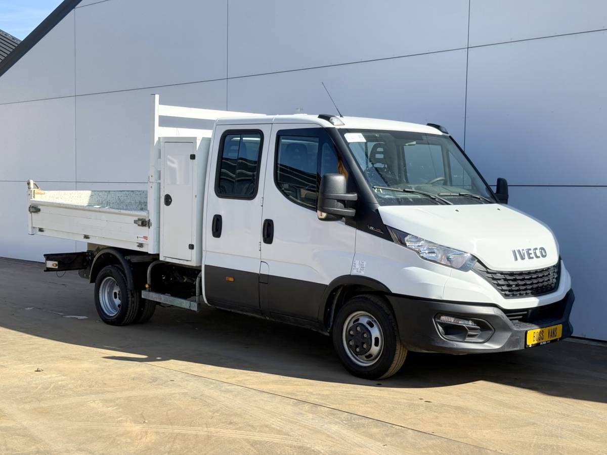 Iveco Daily Iveco Daily 35C14 2.3 Kipper Dubbele Cabine Dubbellucht 3,5t Trekhaak 6 Stoelen Airco Cruise Control Benne Tipper