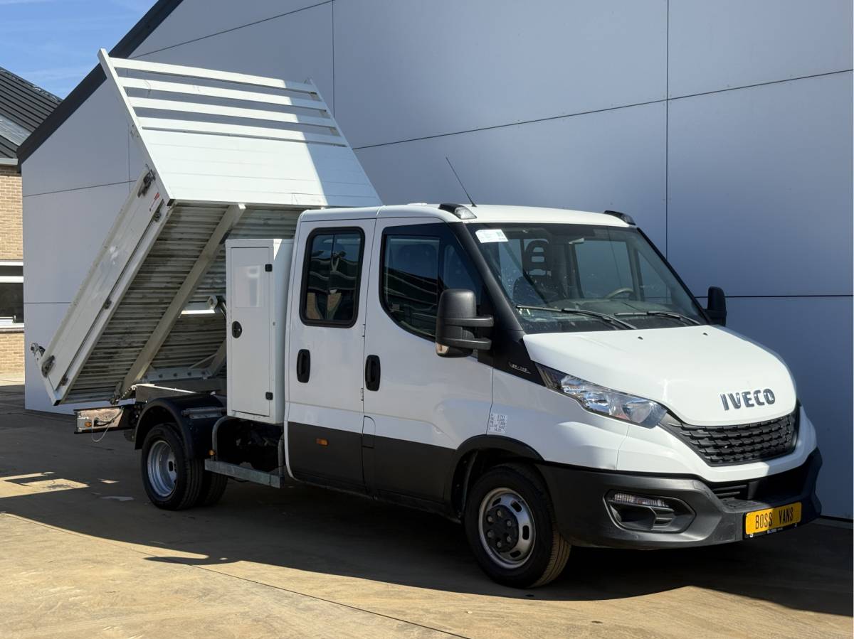 Iveco Daily Iveco Daily 35C14 2.3 Kipper Dubbele Cabine Dubbellucht 3,5t Trekhaak 6 Stoelen Airco Cruise Control Benne Tipper