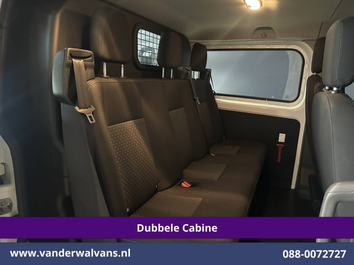Ford Transit Custom Ford Transit Custom 2.0 TDCI 131pk L2H1 Dubbele Cabine Inrichting Euro6 Airco | 5-Zits | Camera | Cruisecontrol | LED Parkeersensoren, Stoelverwarming, Achterklep, Dakdragers, 2800kg trekvermogen